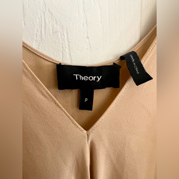 Theory Kashya Tank, 100% Silk - Nude, Size P (Small) - Picture 4 of 7